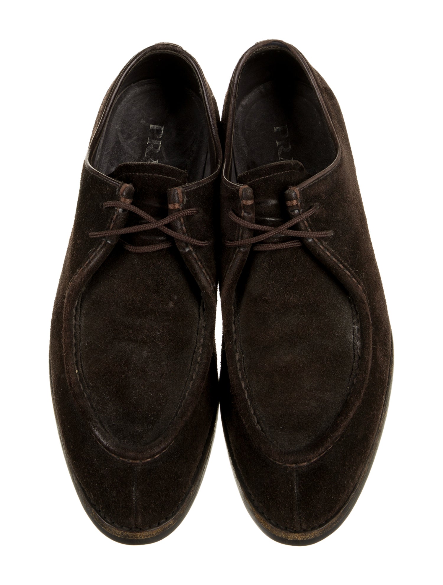 Prada Suede Dress Loafers